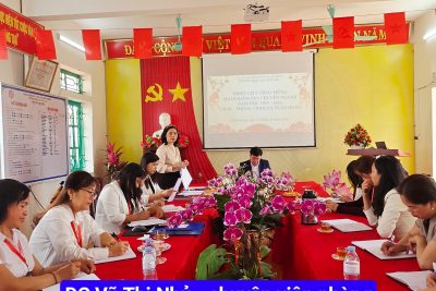Trường MN Xuân Bắc đón đoàn kiểm tra chuyên ngành của UBND – Phòng VHXH xã Xuân Hưng